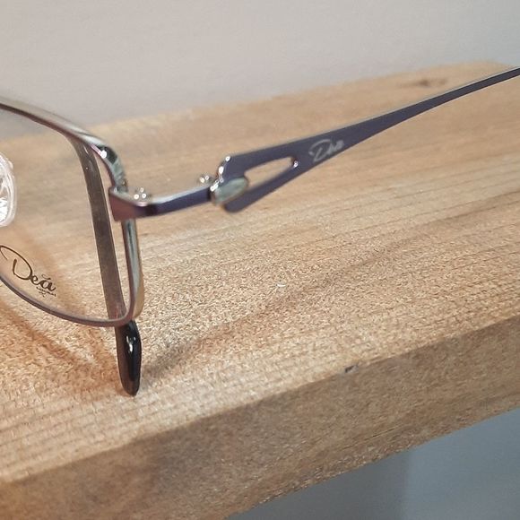 100% Titanium Eyeglass Frame, Woman, Rx'able, Purple Glasses, 56 16 140 NEW - Picture 10 of 11
